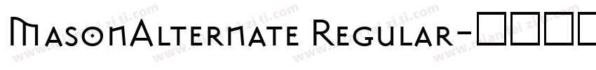 MasonAlternate Regular字体转换